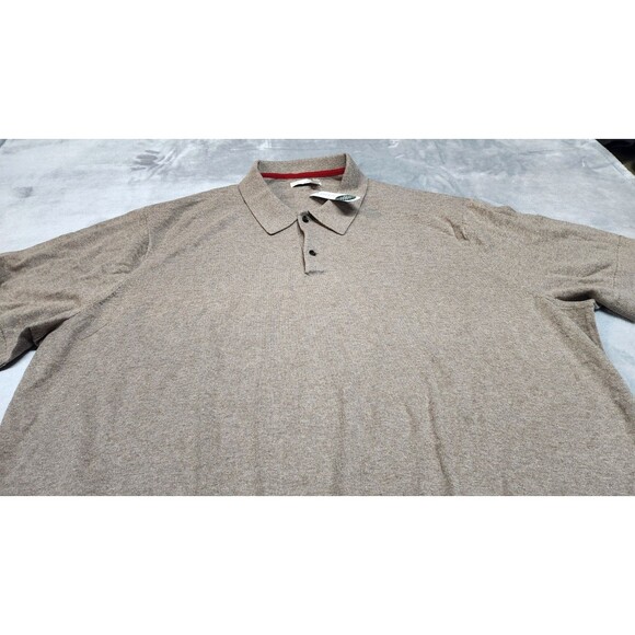 Hawker Rye Men's 3XL Brown Heathered Sweatshirt Polo NWT - Picture 1 of 10